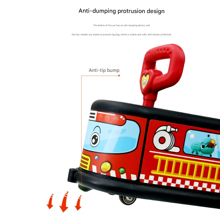 Police Quiet Ride Twist Car for Toddlers - Fun Wiggle