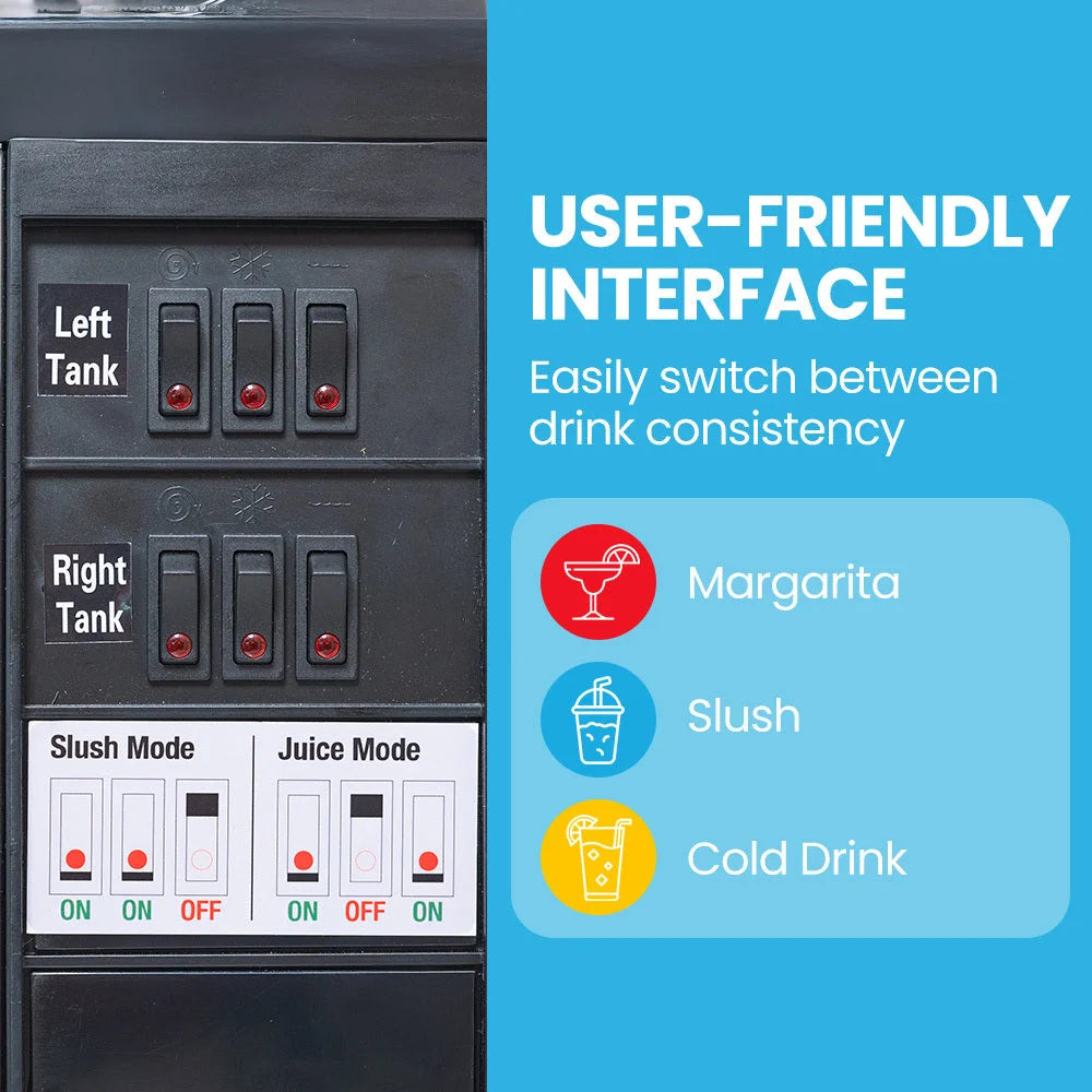 POLYCOOL 24L Double Tank Commercial Slush Machine Quality