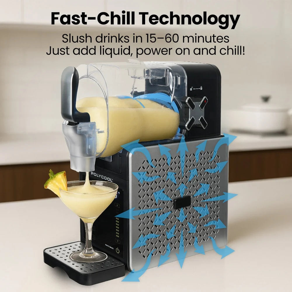 POLYCOOL 3L Slushie Frozen Drink Maker Home Slush Machine