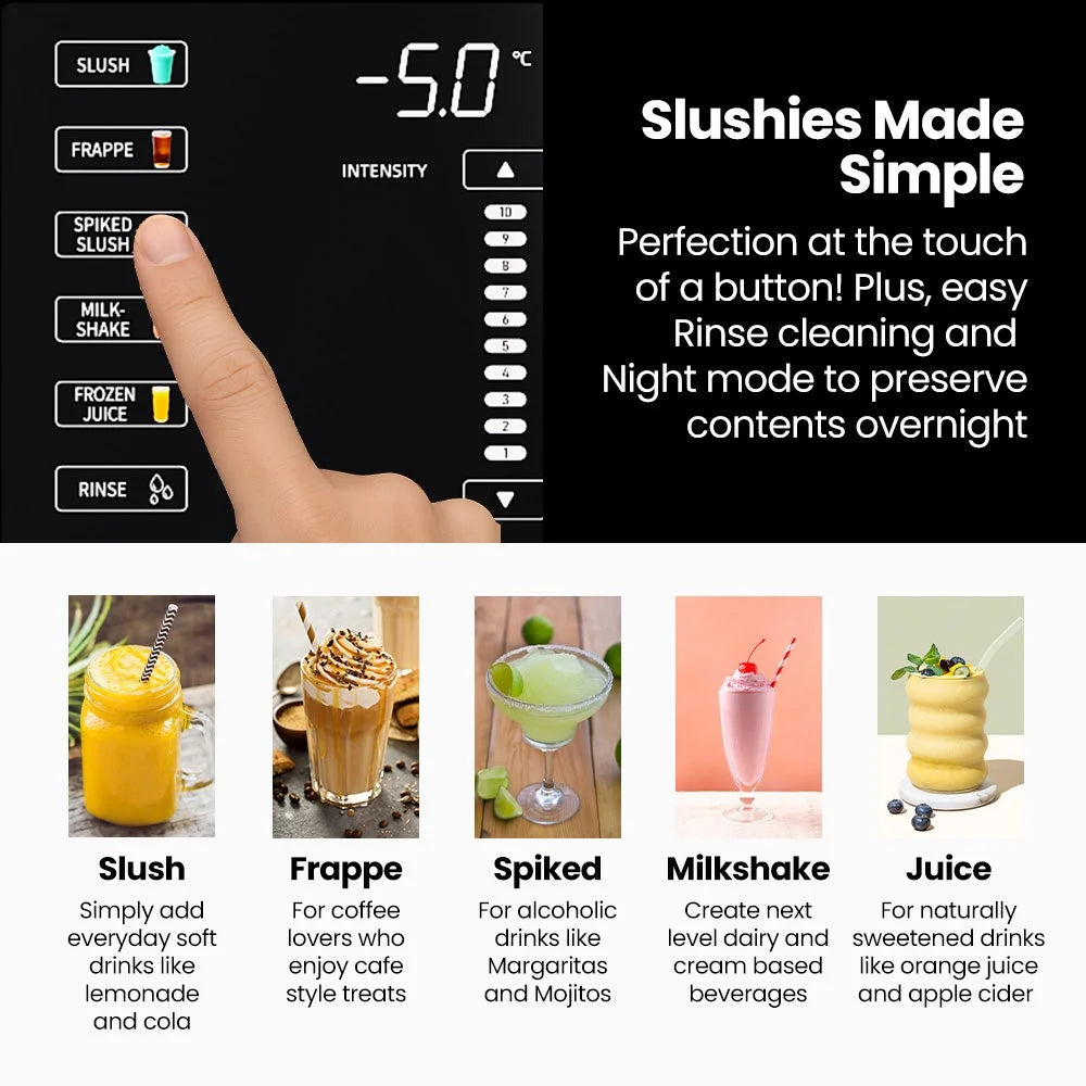 POLYCOOL 3L Slushie Frozen Drink Maker Slush Machine Fast
