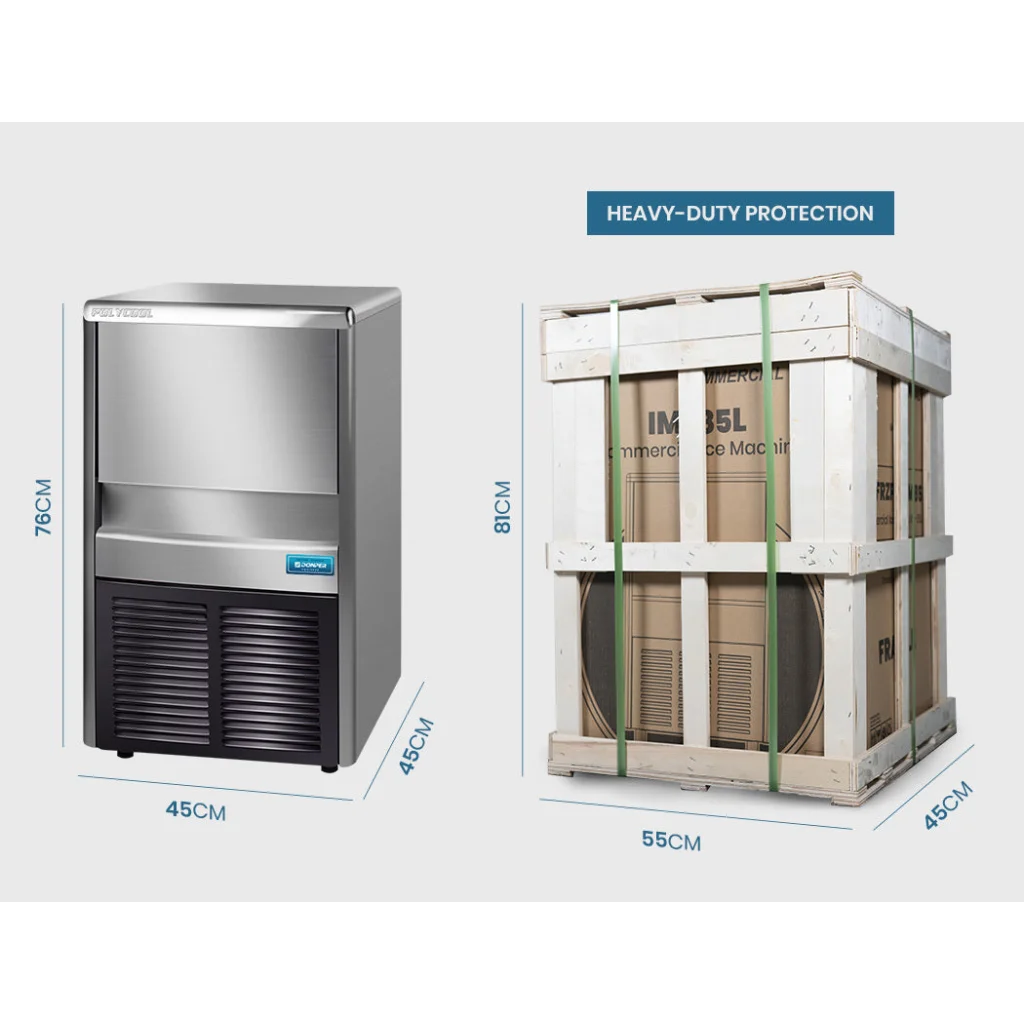 POLYCOOL Commercial Ice Maker Machine up to 45kg/24hr