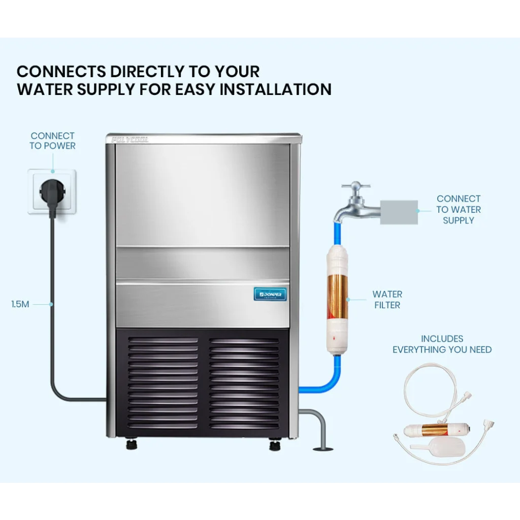 POLYCOOL Commercial Ice Maker Machine up to 45kg/24hr