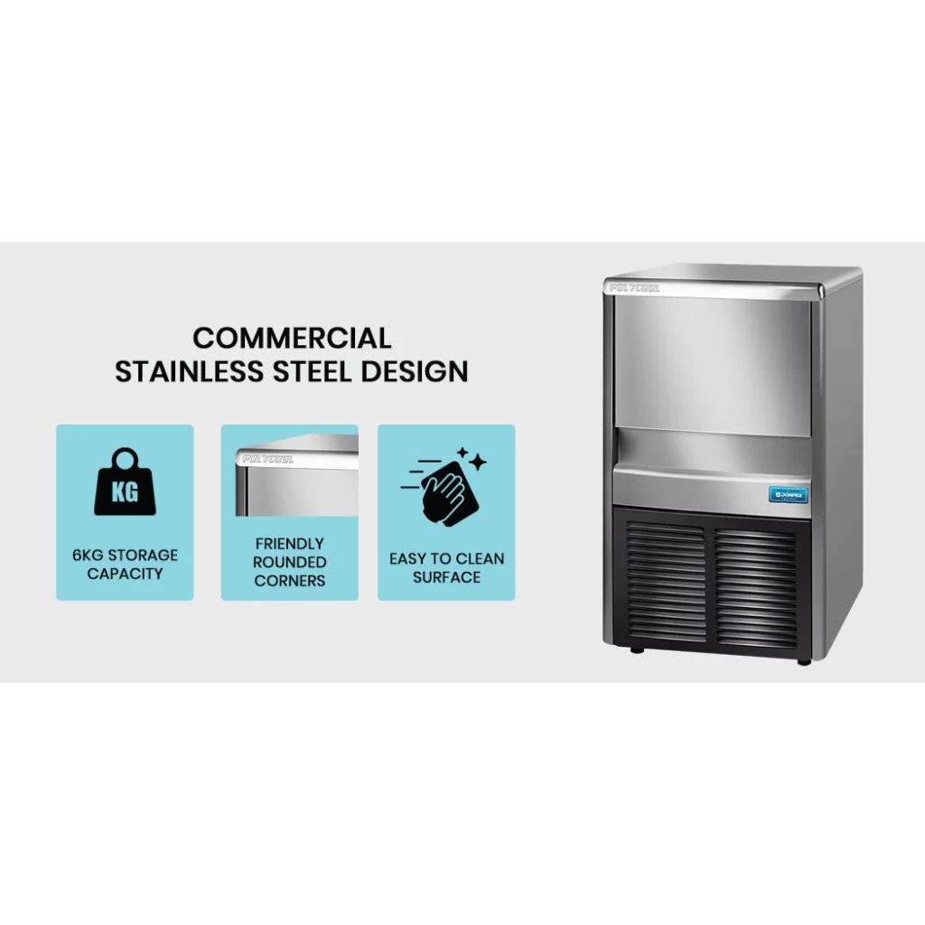 POLYCOOL Commercial Ice Maker Machine up to 45kg/24hr