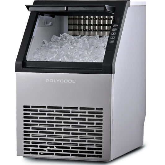 POLYCOOL Commercial Ice Maker Machine up to 45kg/24hr Timer