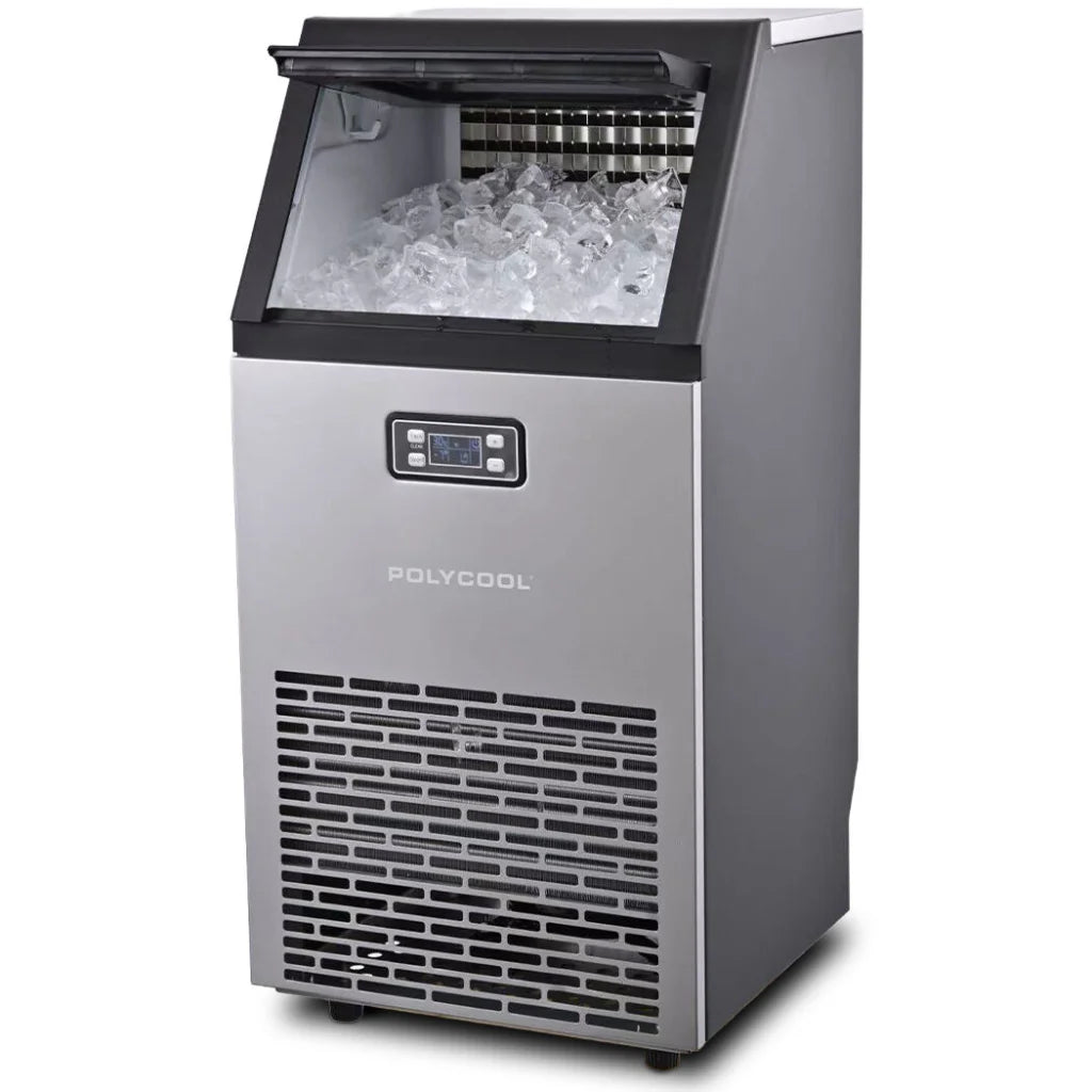 POLYCOOL Commercial Ice Maker Machine up to 60kg/24hr Timer