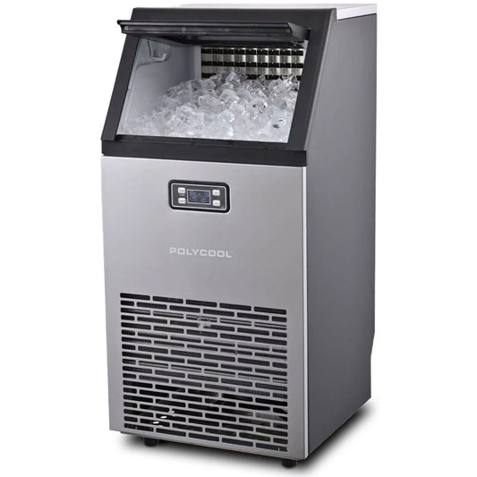 POLYCOOL Commercial Ice Maker Machine up to 60kg/24hr Timer