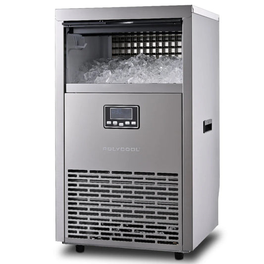 POLYCOOL Commercial Ice Maker Machine up to 75kg/24hr Timer