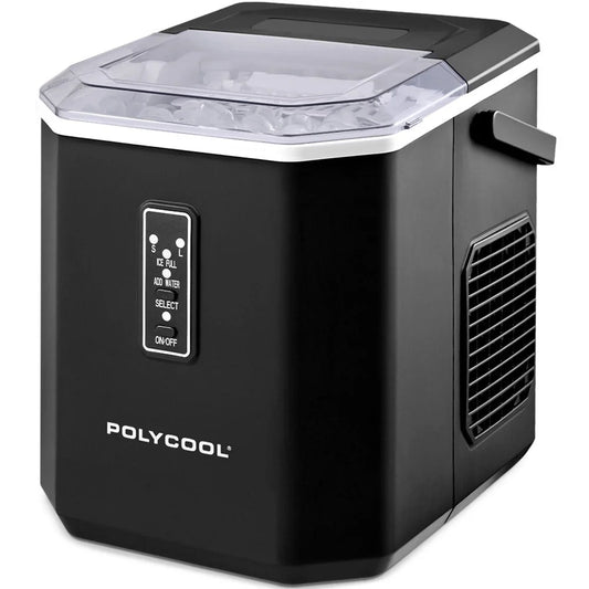 POLYCOOL Portable Ice Maker Machine Automatic 12kg/day Auto