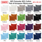 Polyester Cotton European Pillowcases Pair 280TC Black