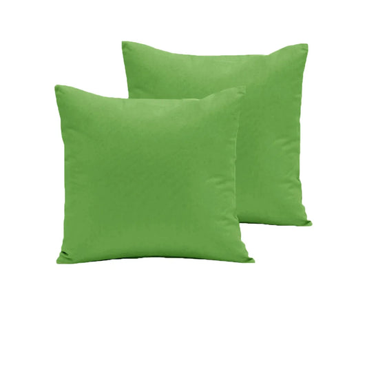 Polyester Cotton European Pillowcases Pair 280TC Lime