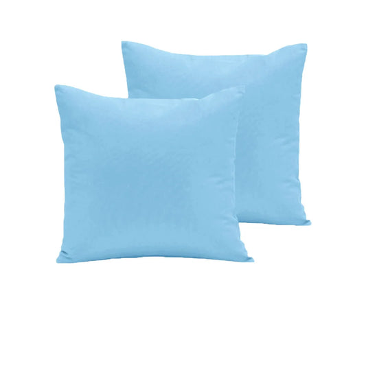 Polyester Cotton European Pillowcases Pair 280TC Sky - Home