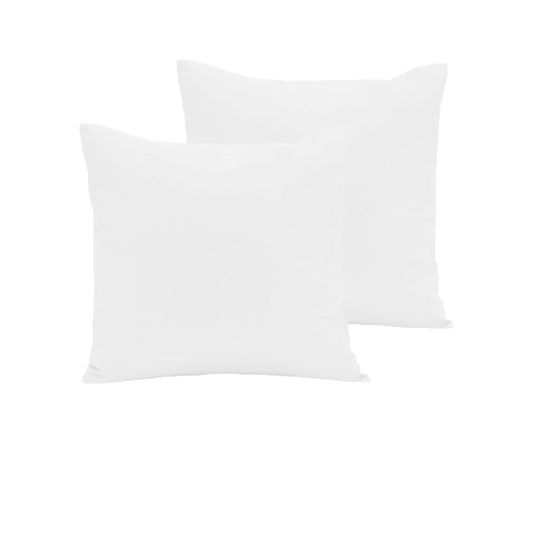 Polyester Cotton European Pillowcases Pair 280TC White