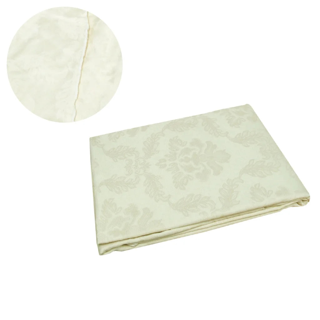 Polyester Tablecloth 180cm Round - Damask Jacquard