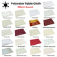 Polyester Tablecloth 180cm Round - Damask Jacquard Small