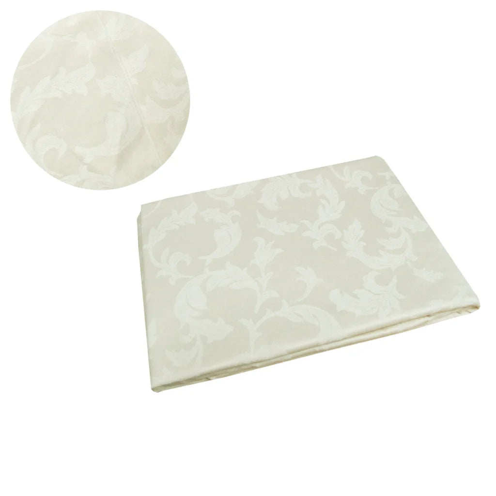Polyester Tablecloth 180cm Round - Damask Jacquard Small