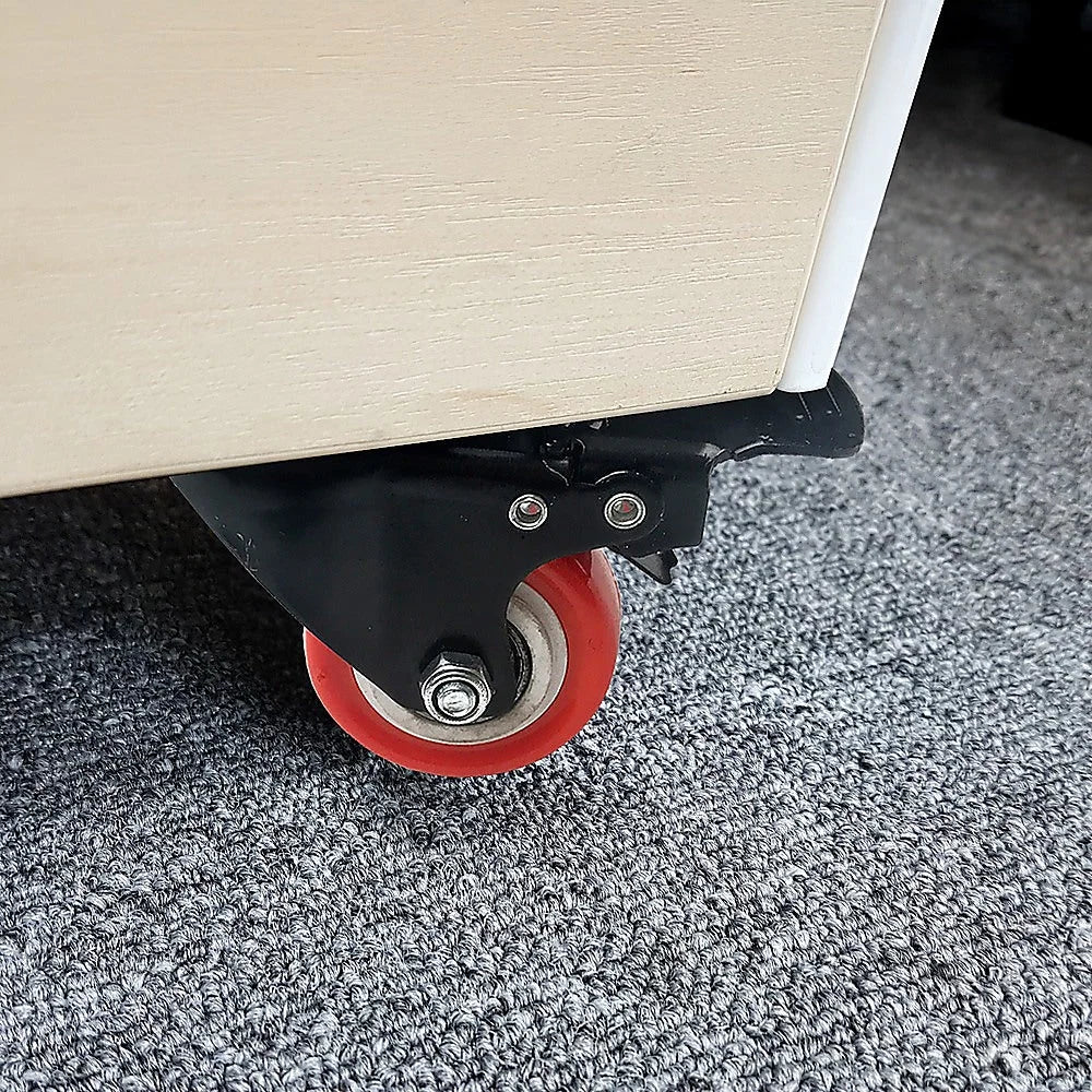 Polyurethane Castor Wheels 2’’ - 8 PCS Swivel with 4 Brakes