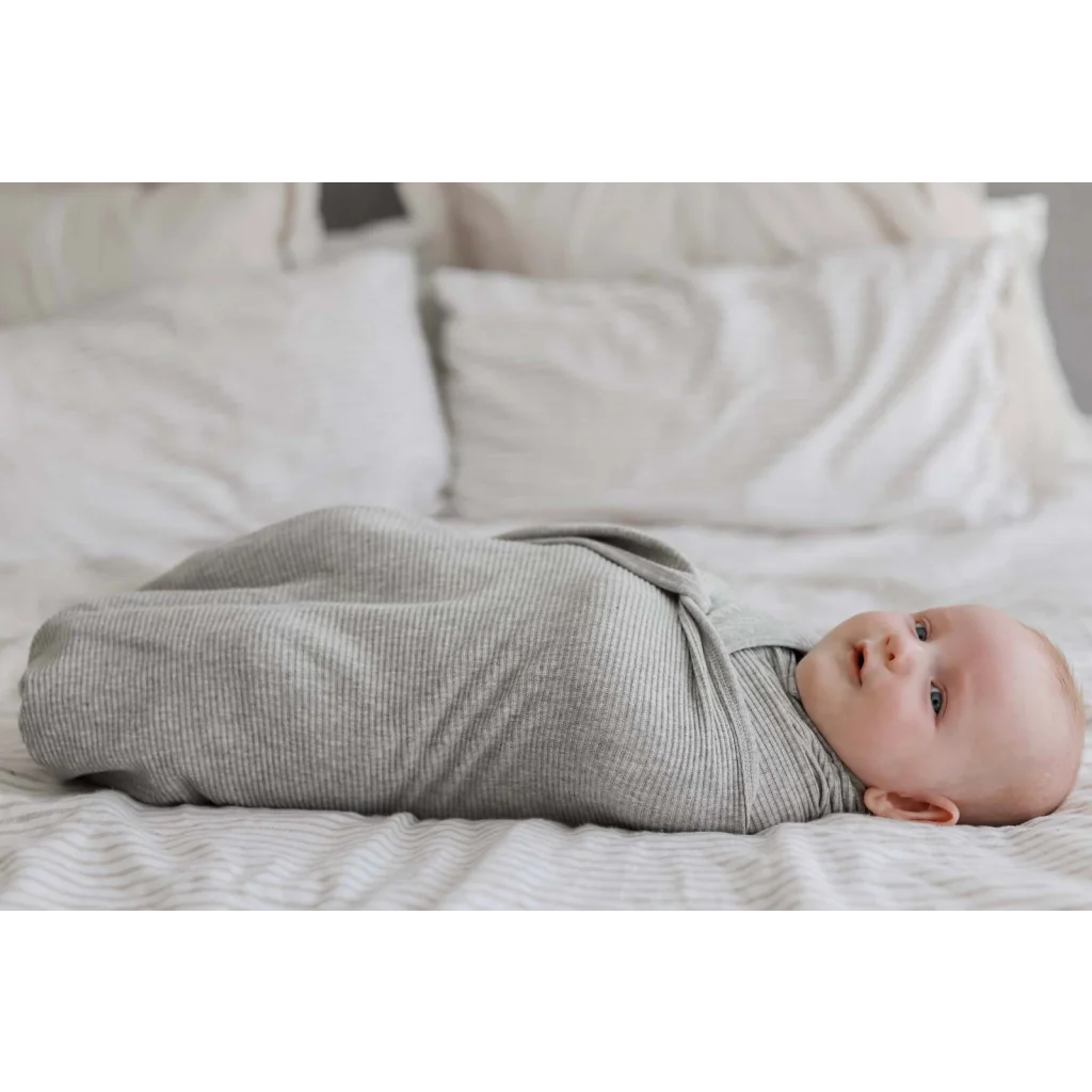 Ponchik Babies + Kids - Ribbed Swaddle Jersey Wrap - Koala
