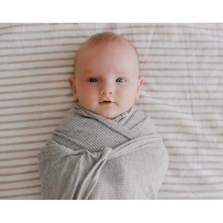 Ponchik Babies + Kids - Ribbed Swaddle Jersey Wrap - Koala