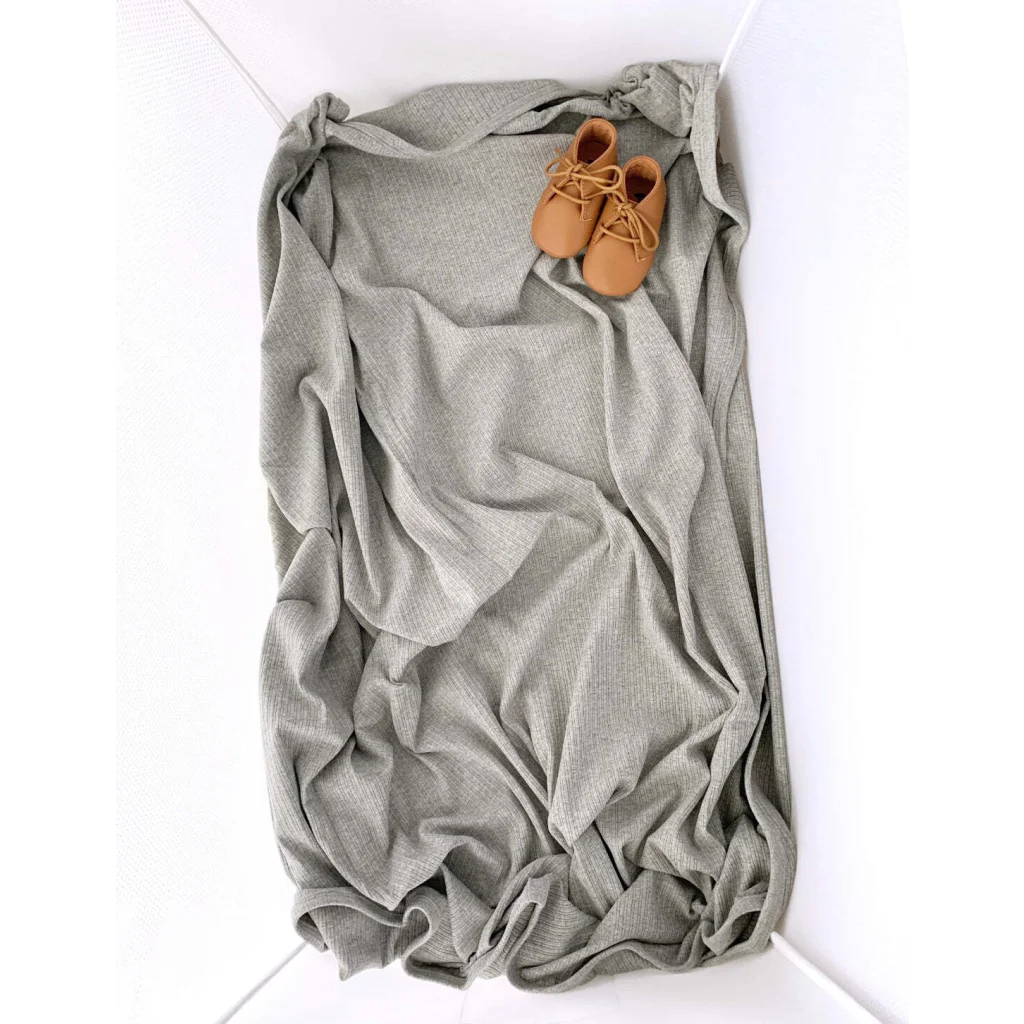Ponchik Babies + Kids - Ribbed Swaddle Jersey Wrap - Koala