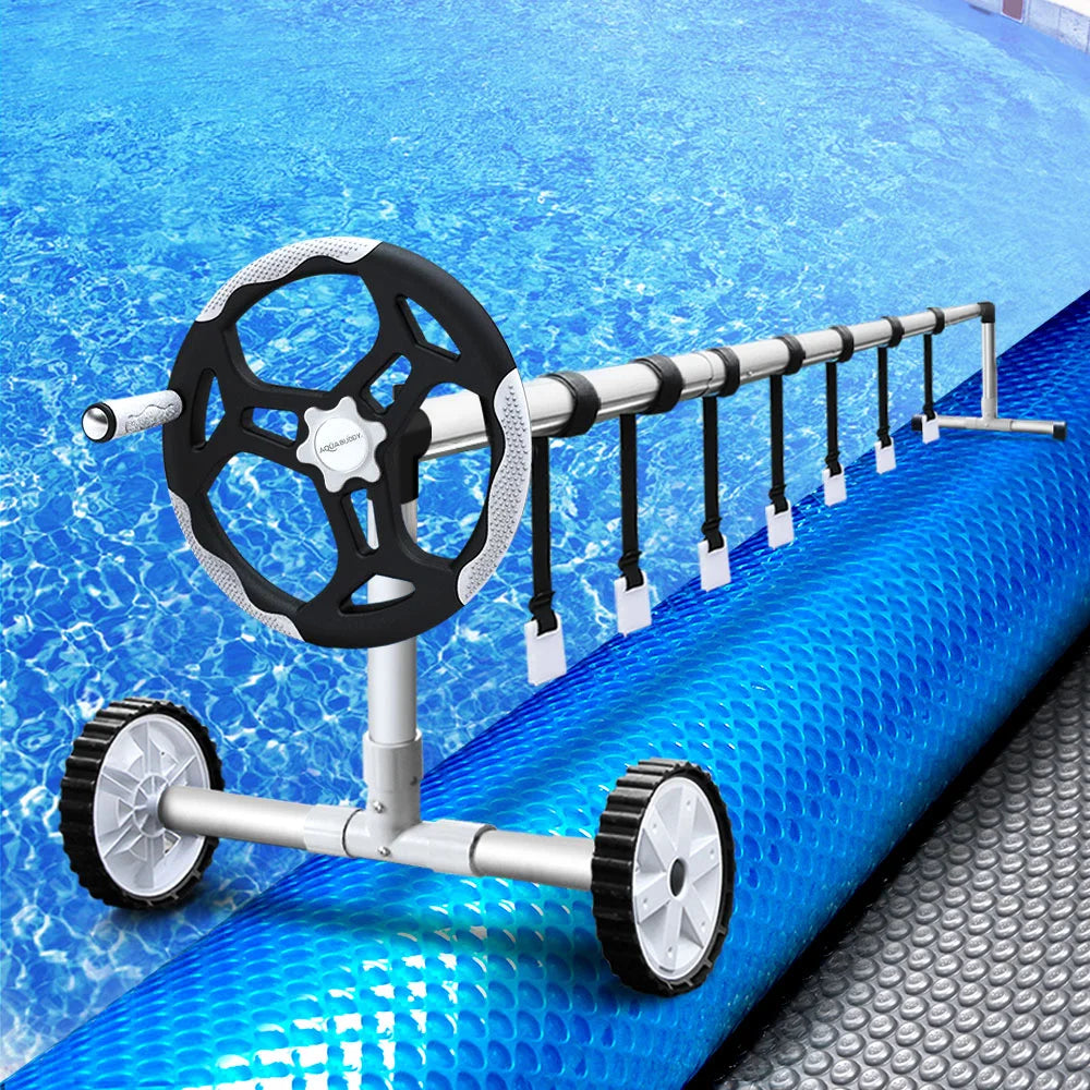 Pool Cover Roller for Swimming Pools with Wheel Solar