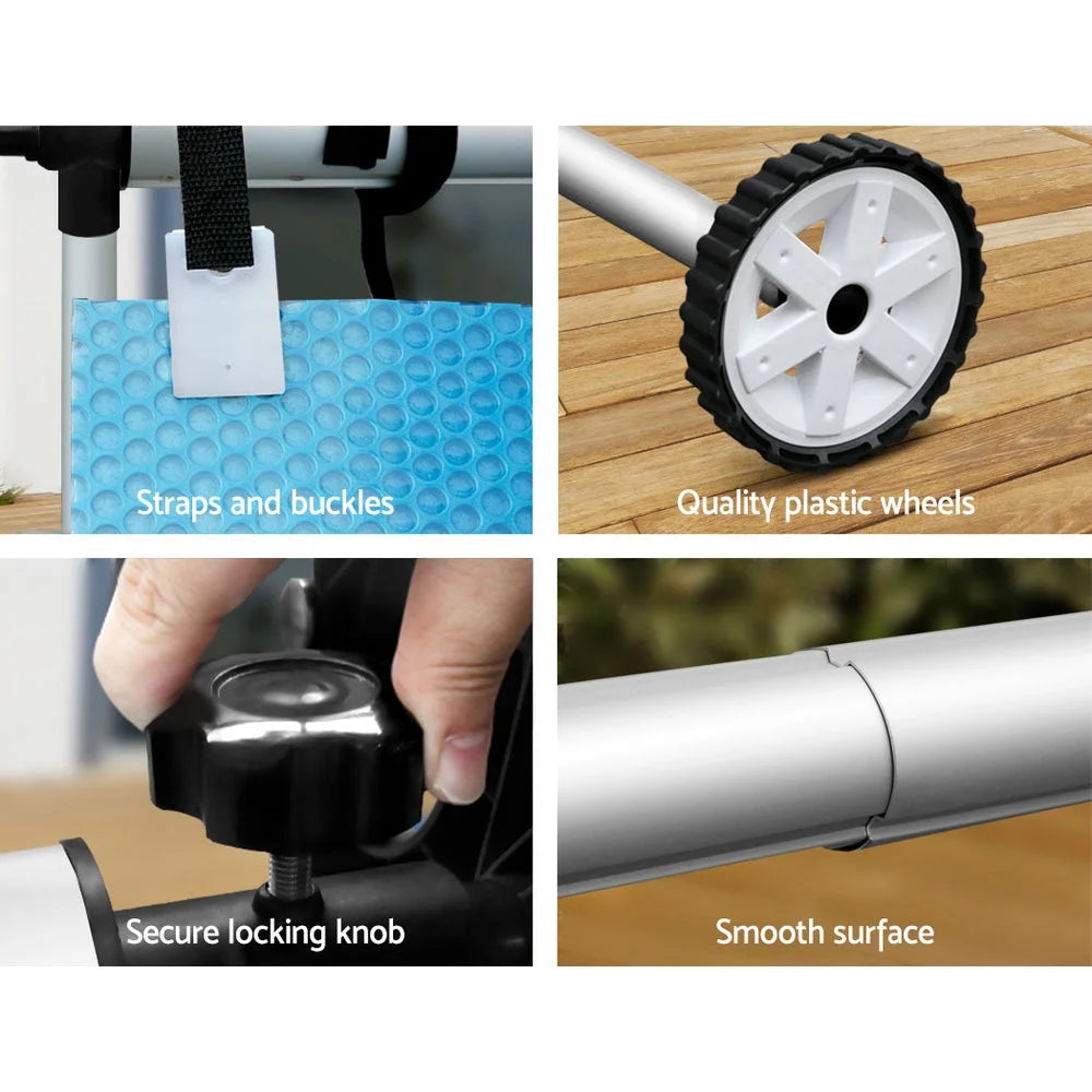 Pool Cover Roller for Swimming Pools with Wheel Solar