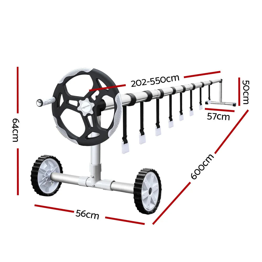 Pool Cover Roller for Swimming Pools with Wheel Solar