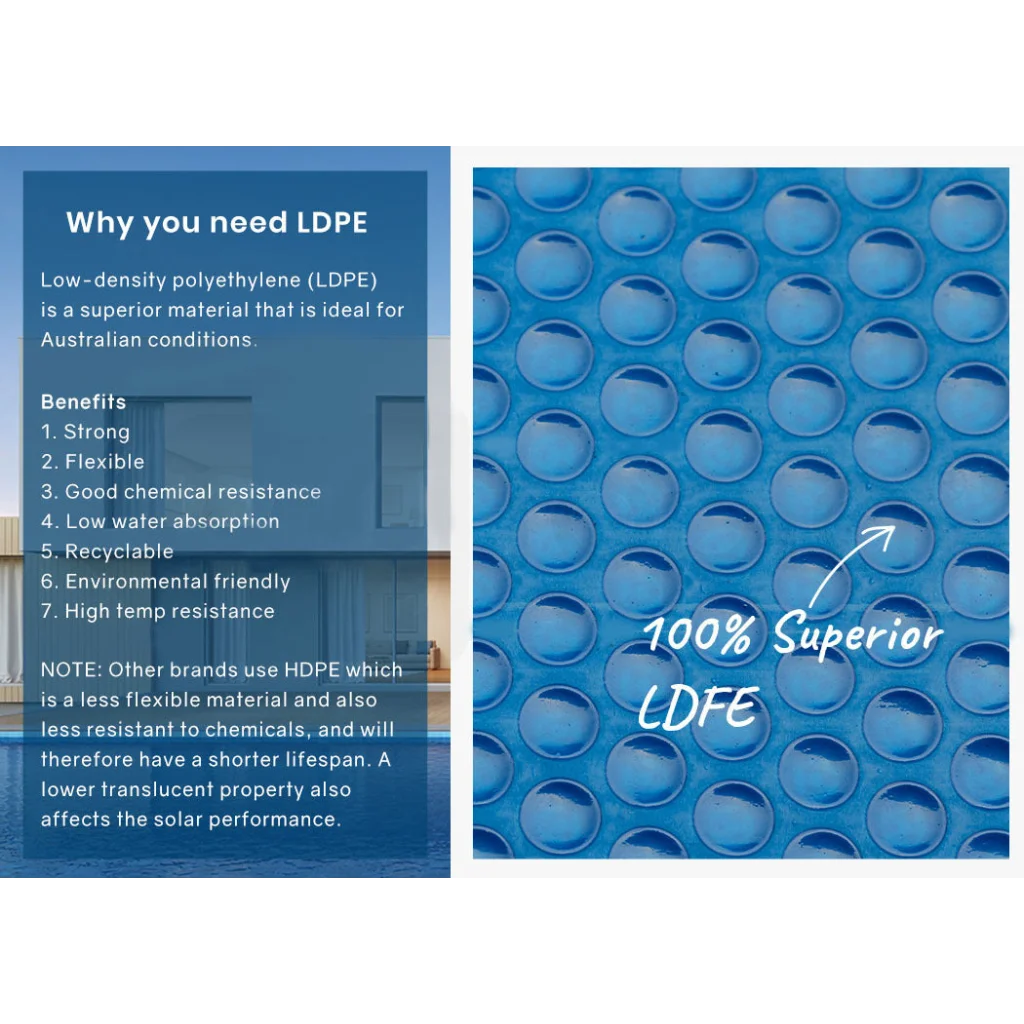 Pool Cover Solar Blanket 500 Micron 11x5m Swimming Thermal