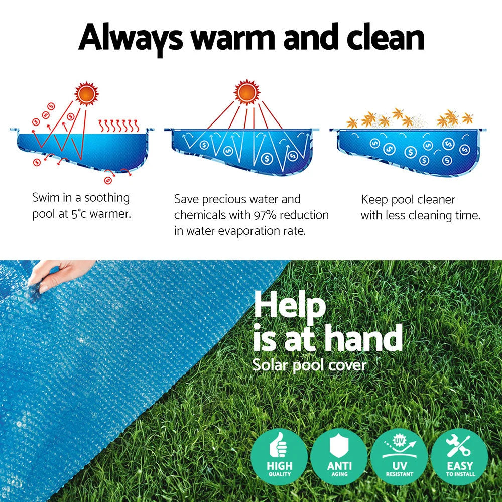 Pool Cover Solar Fits 4.17m Round Above Ground Swimming