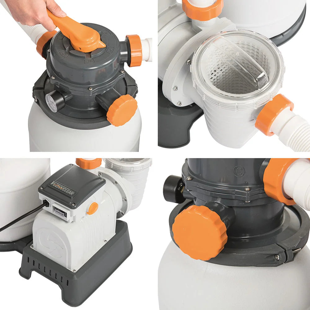 Pool Pump Sand Filter 2200GPH 8327L/H Flowclear Filters