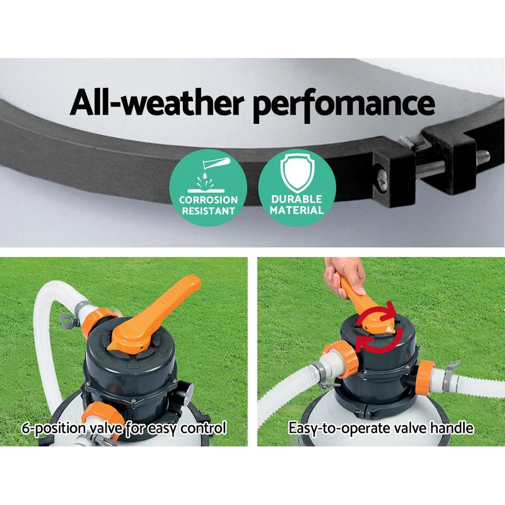 Pool Pump Sand Filter 800GPH 3028L/H Flowclear Filters