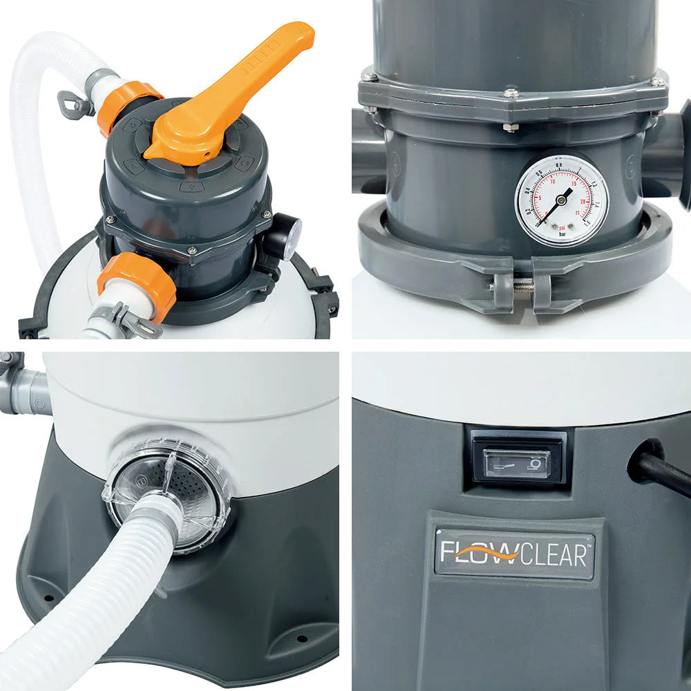 Pool Pump Sand Filter 800GPH 3028L/H Flowclear Filters