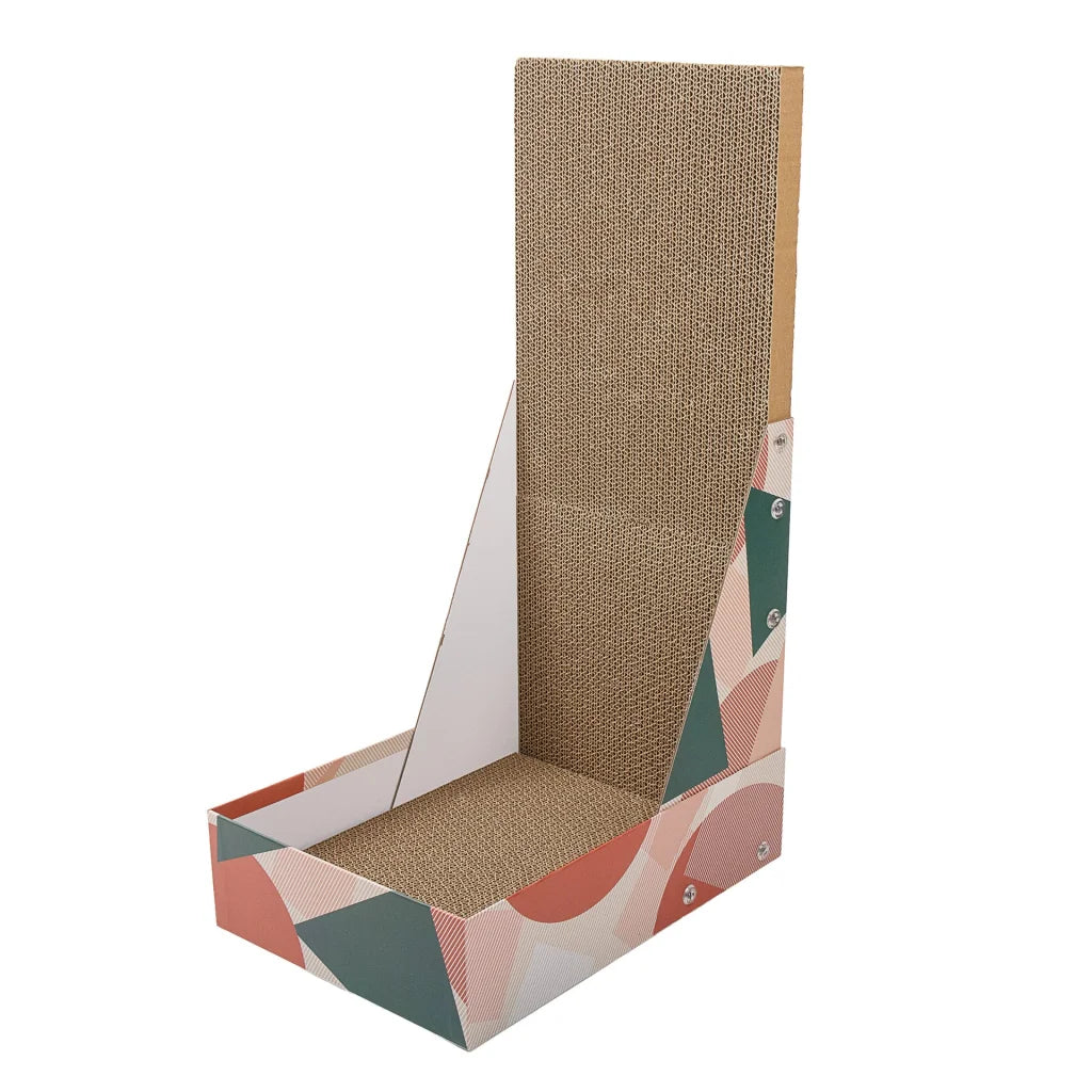 Pop Pattern Cat Scratching Post and Lounge 350x250x600mm