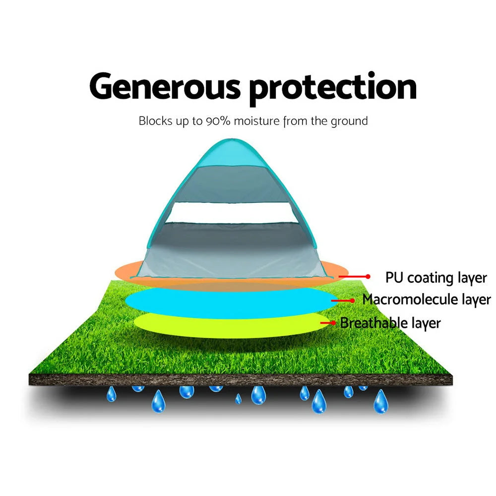 Pop-Up Beach Tent Camping Hiking 3 Person Sun Shade Fishing