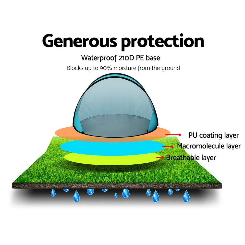 Pop-Up Beach Tent Camping Portable Sun Shade Shelter