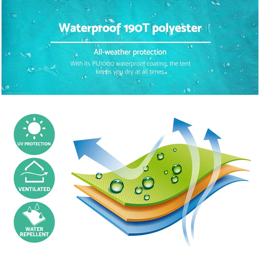 Pop-Up Beach Tent Camping Portable Sun Shade Shelter