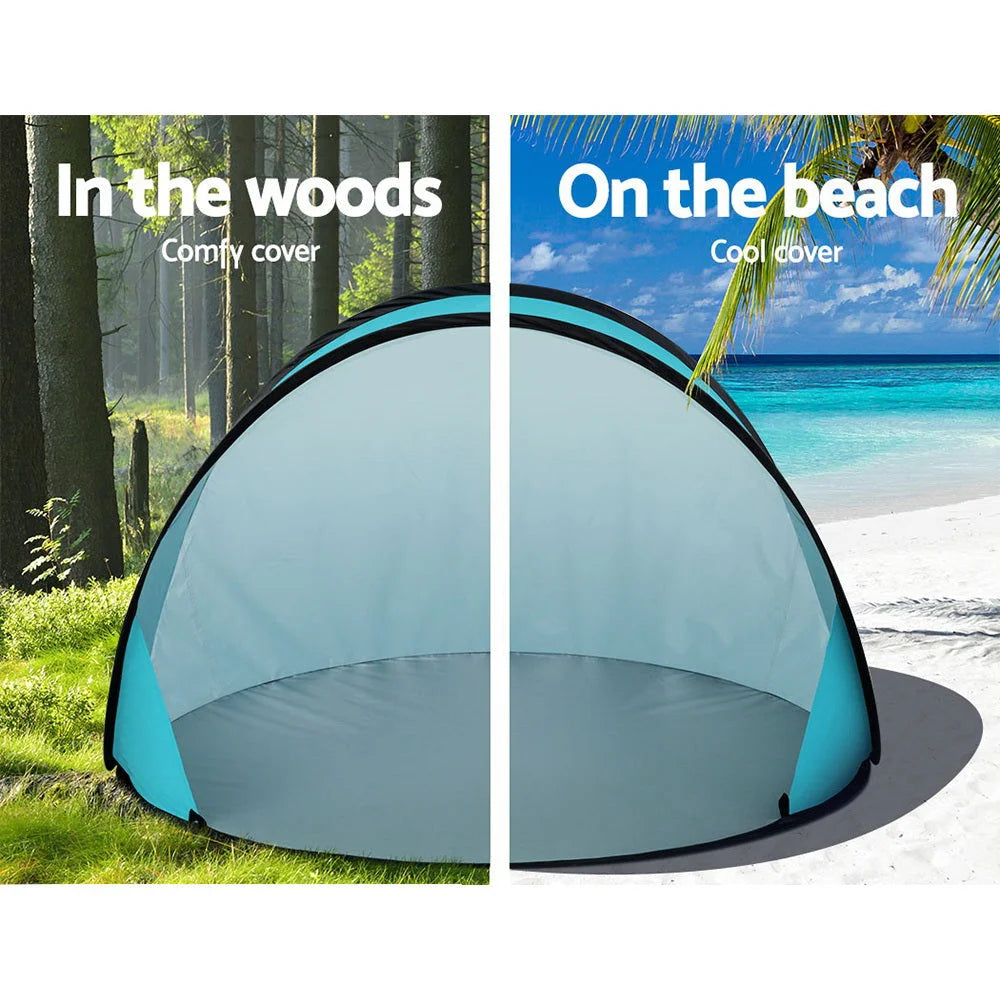 Pop-Up Beach Tent Camping Portable Sun Shade Shelter