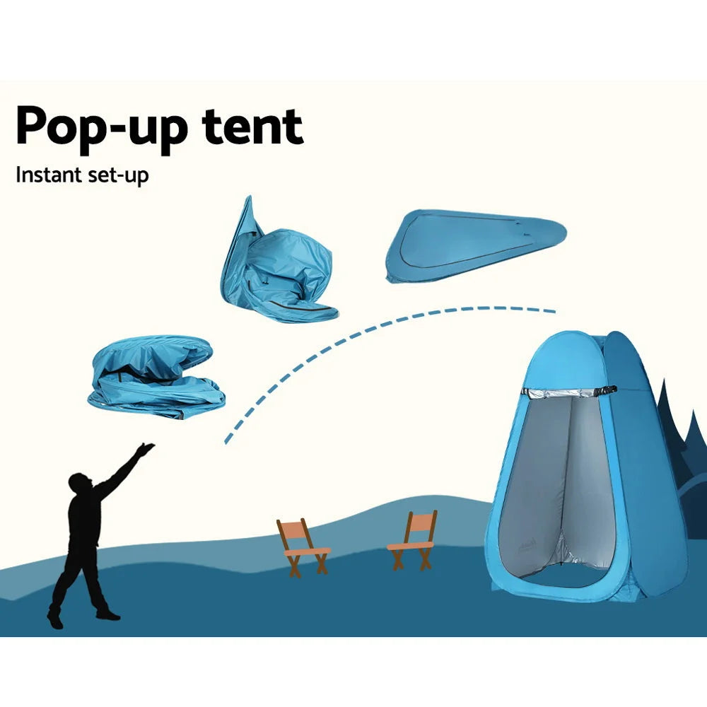 Pop-Up Shower Tent Camping Outdoor Toilet Privacy Changing