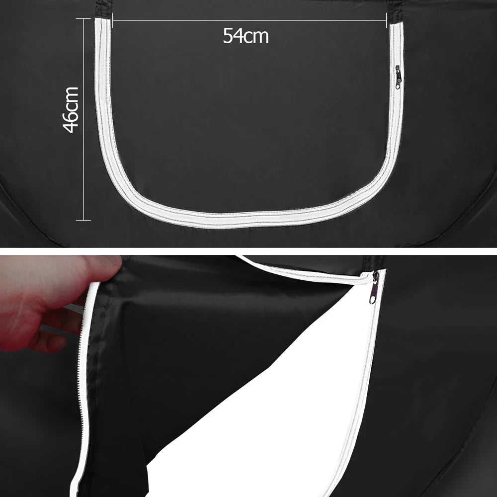 Pop-Up Tanning Tent Portable Black - Spray Tan