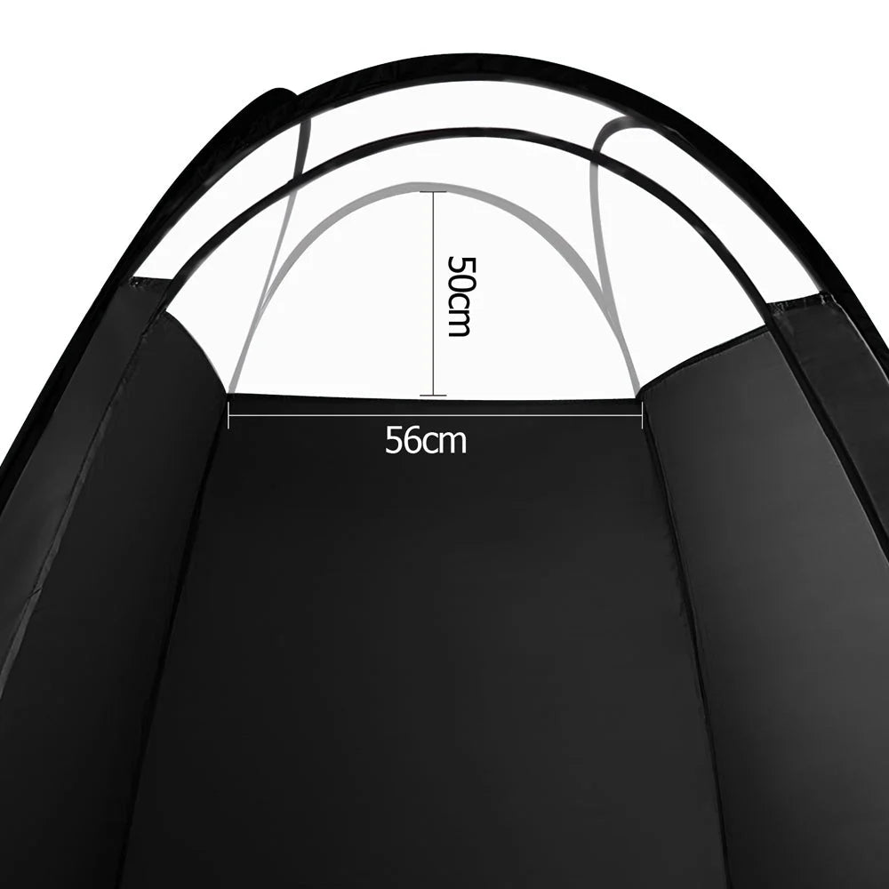 Pop-Up Tanning Tent Portable Black - Spray Tan