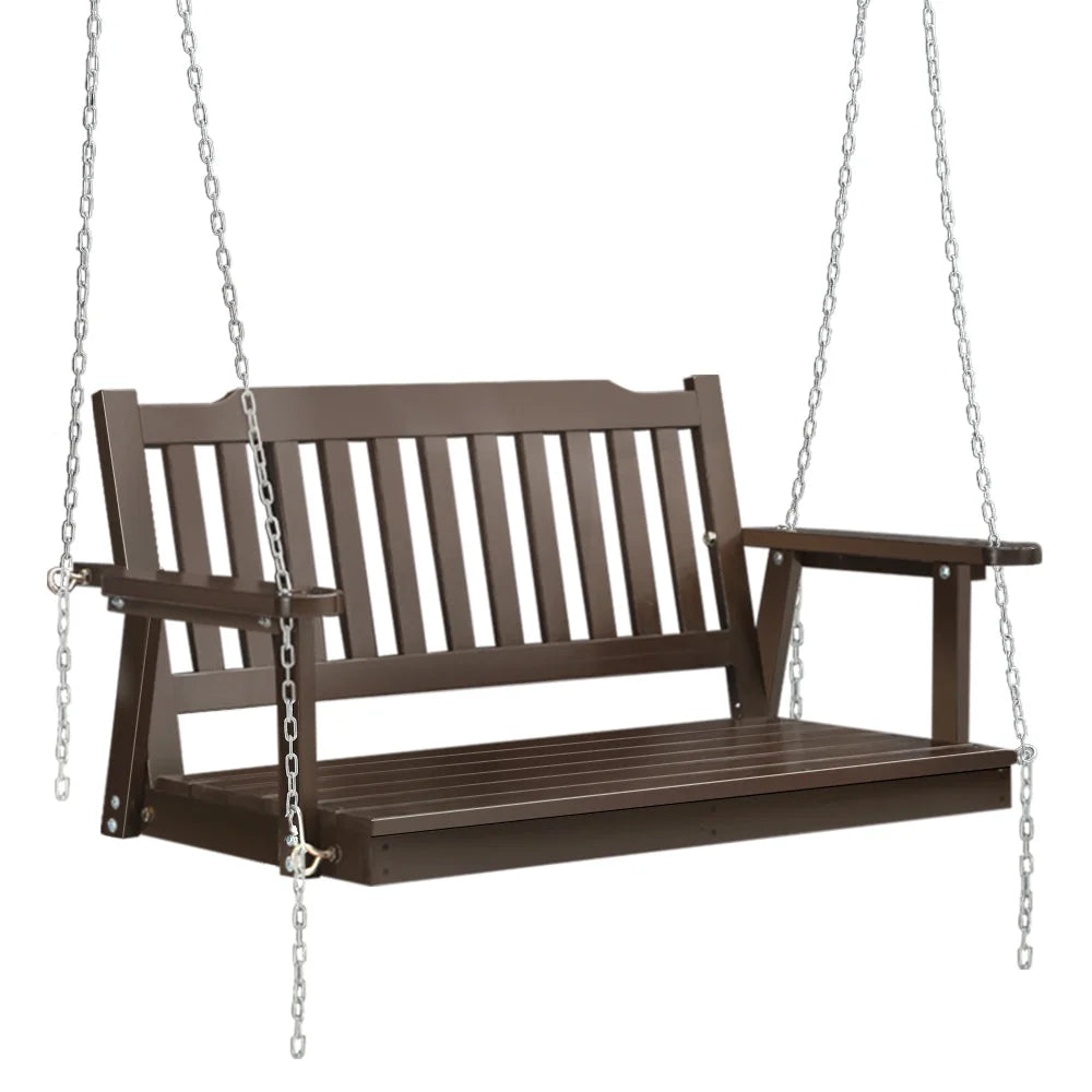 Porch Swing Chair with Chain Garden Bench Outdoor Furniture