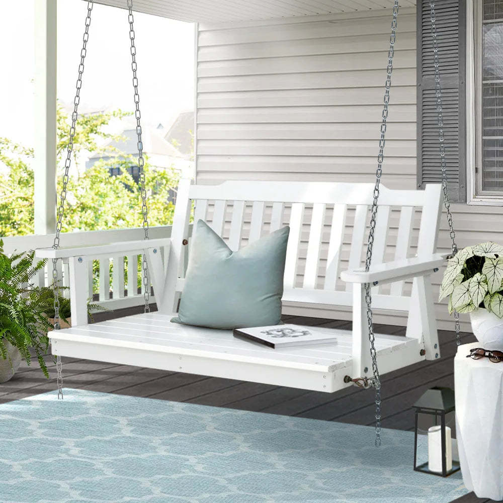 Porch Swing Chair with Chain Bench Outdoor Furniture