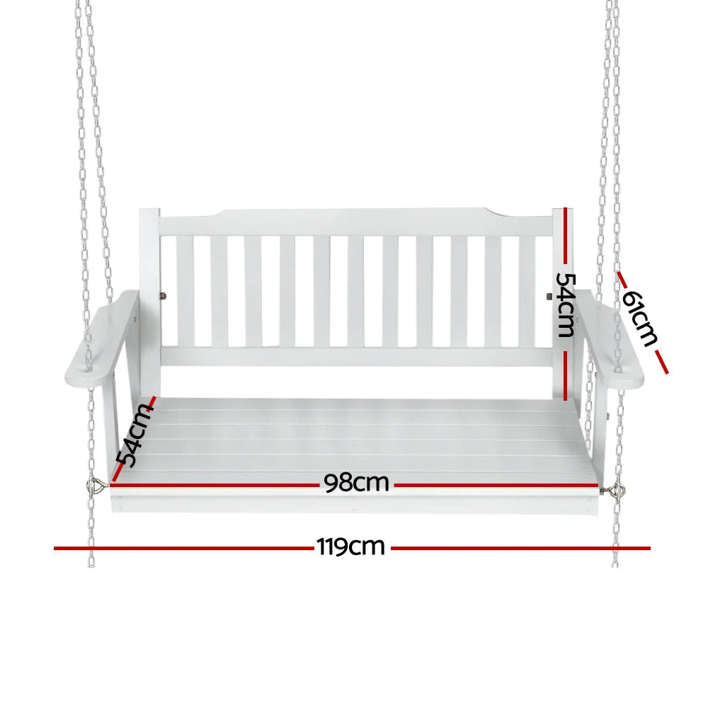 Porch Swing Chair with Chain Garden Bench Outdoor Furniture