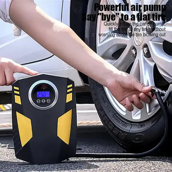 Portable 12V Digital Tire Inflator Air Compressor with LED
