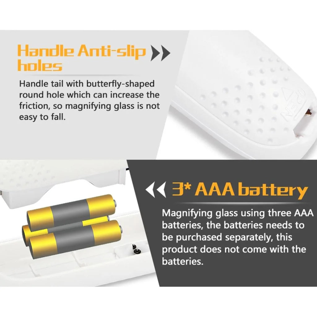 Portable 8x Optical Magnifier with Led Light - Z19 - Tools