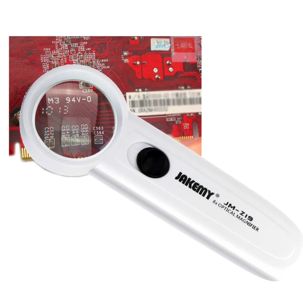 Portable 8x Optical Magnifier with Led Light - Z19 - Tools