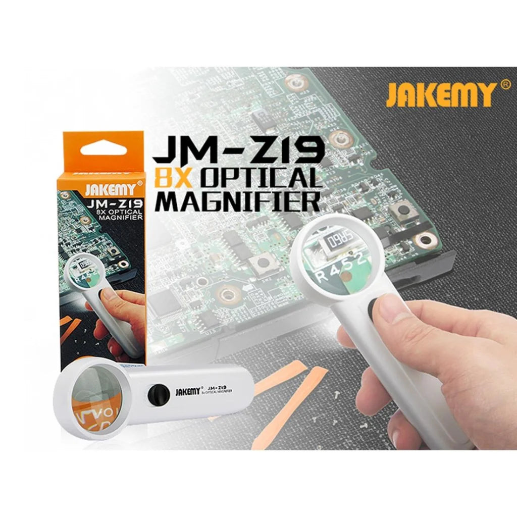 Portable 8x Optical Magnifier with Led Light - Z19 - Tools