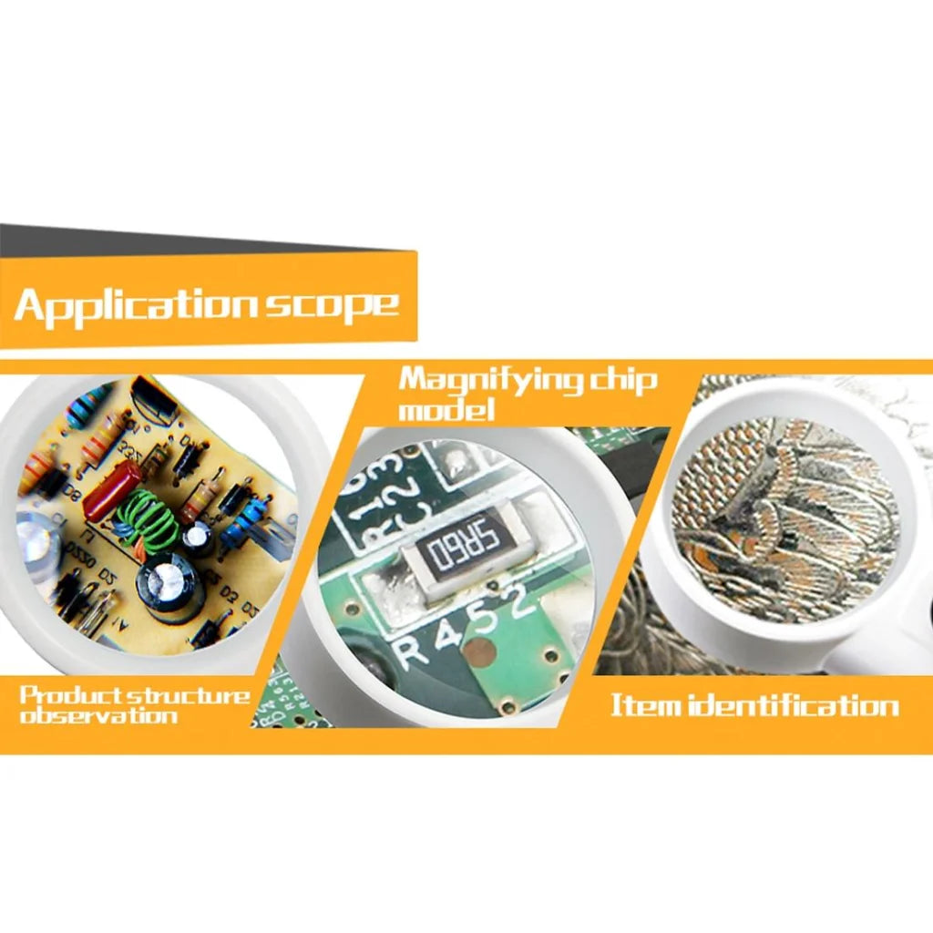 Portable 8x Optical Magnifier with Led Light - Z19 - Tools