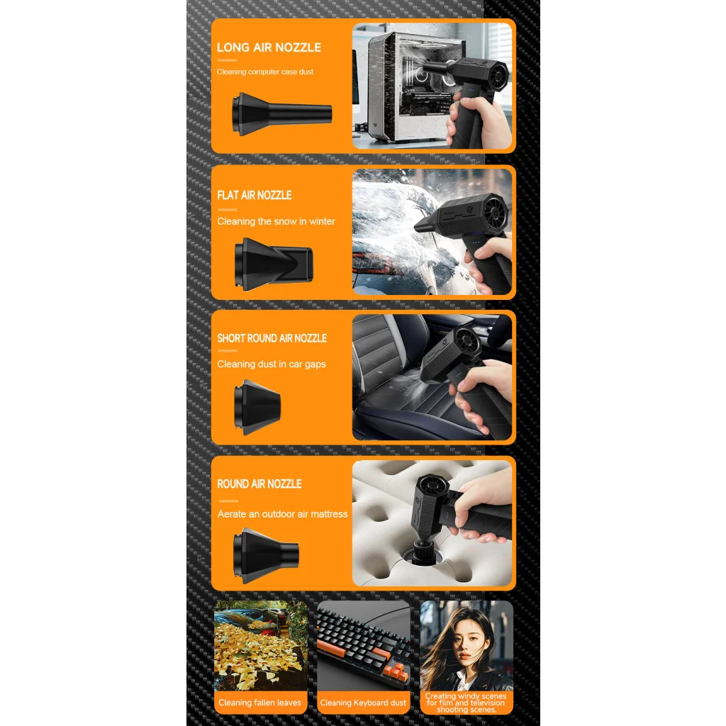 Portable Air Blower - Multi-Use for Computer Car Outdoor