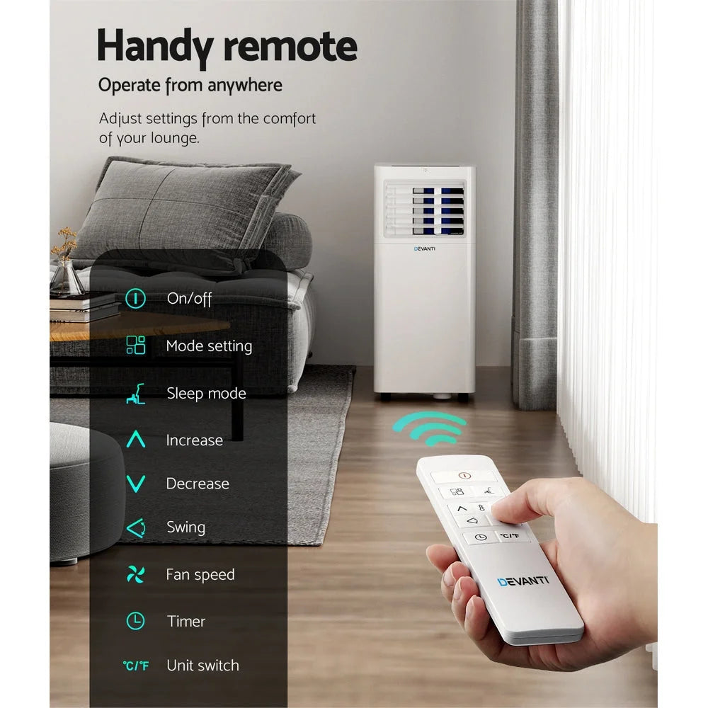 Portable Air Conditioner 7000BTU Cooling Mobile Fan Cooler