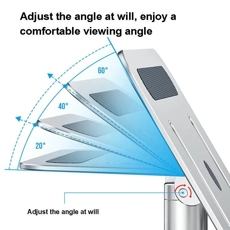 Portable Aluminum Laptop Stand For Better Cooling And Ergonomic Use-1964932299678158852